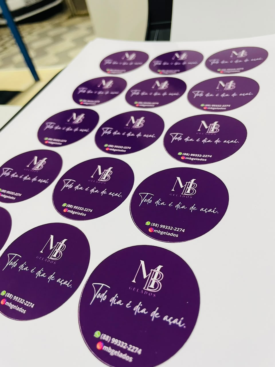 Adesivos personalizados para embalagem