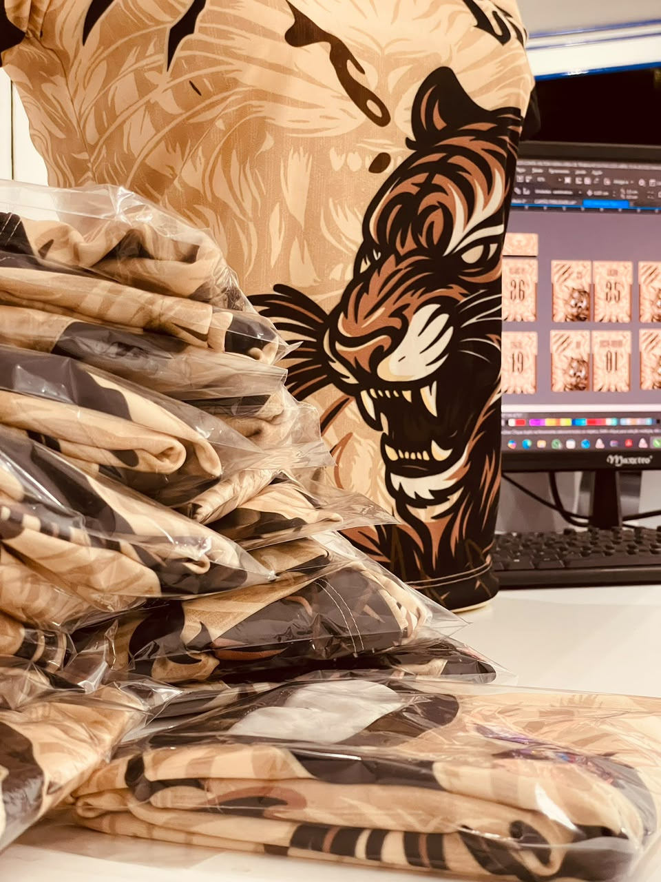 Camisas personalizadas com estampa de tigre
