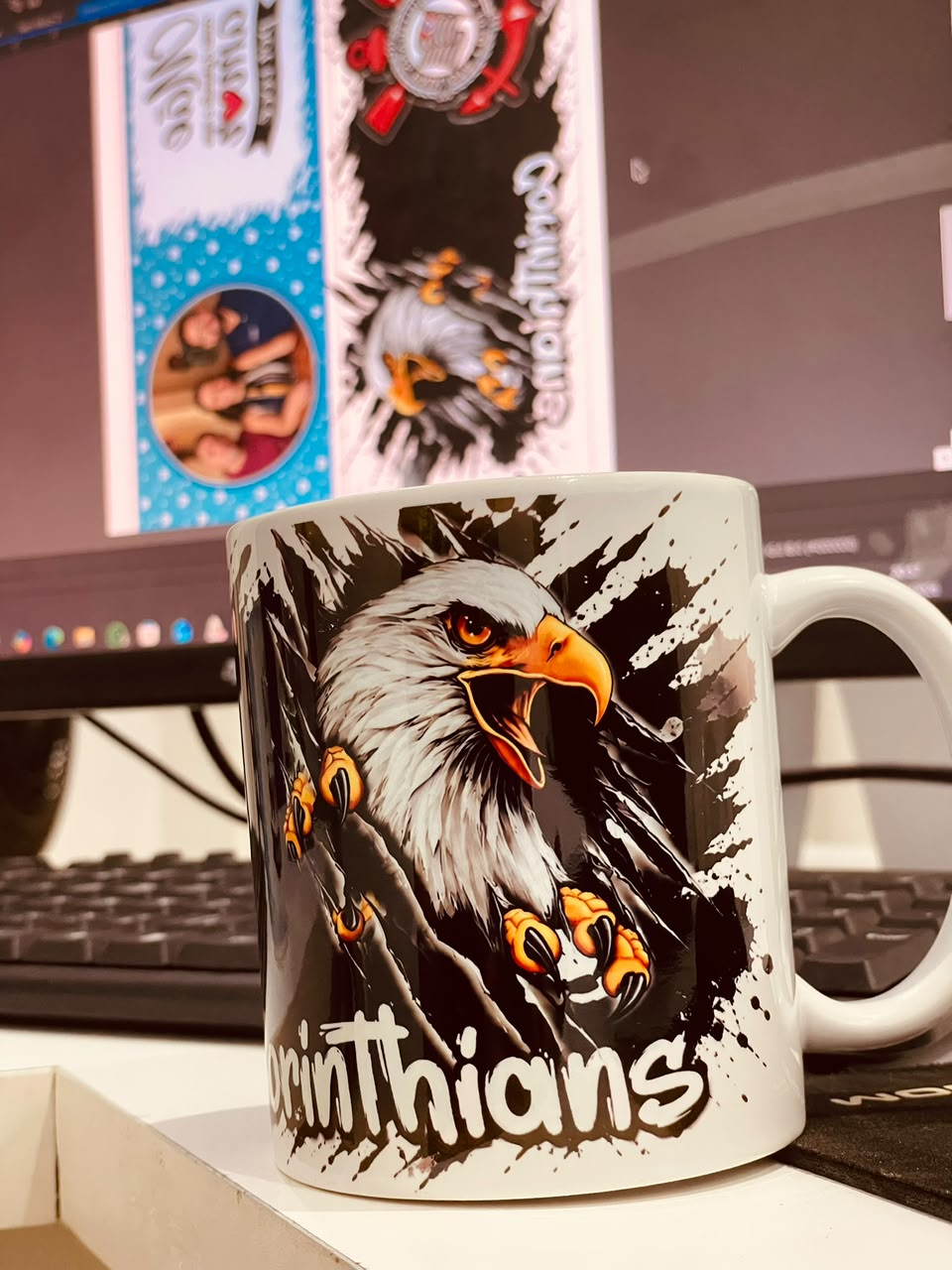 Caneca personalizada do Corinthians