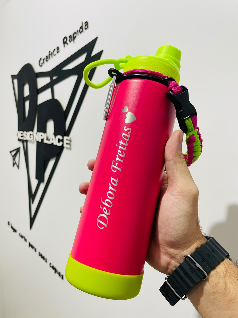 Garrafa personalizada com nome