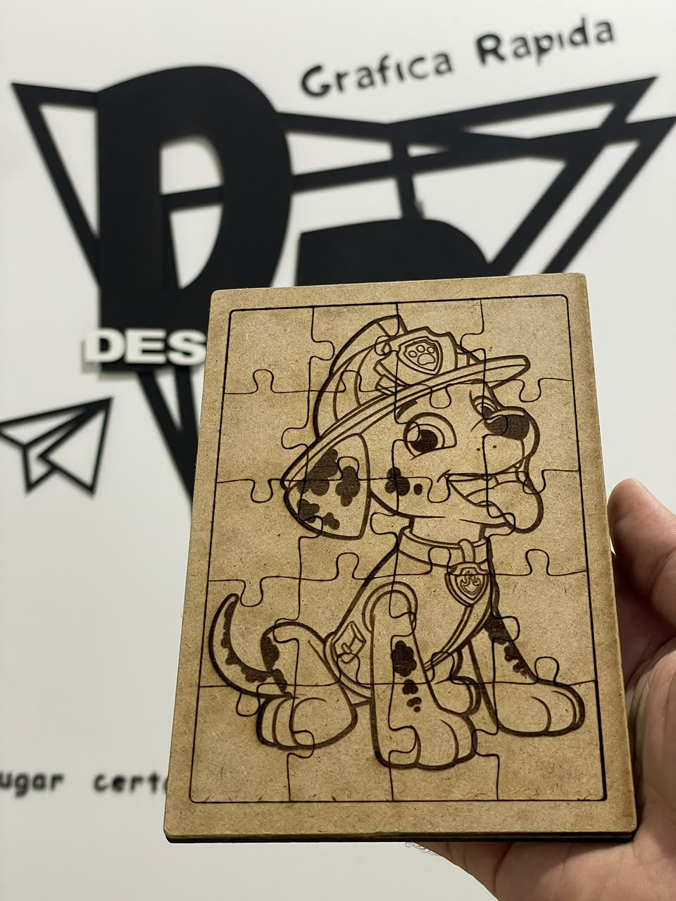 Quebra-cabeça infantil personalizado em MDF